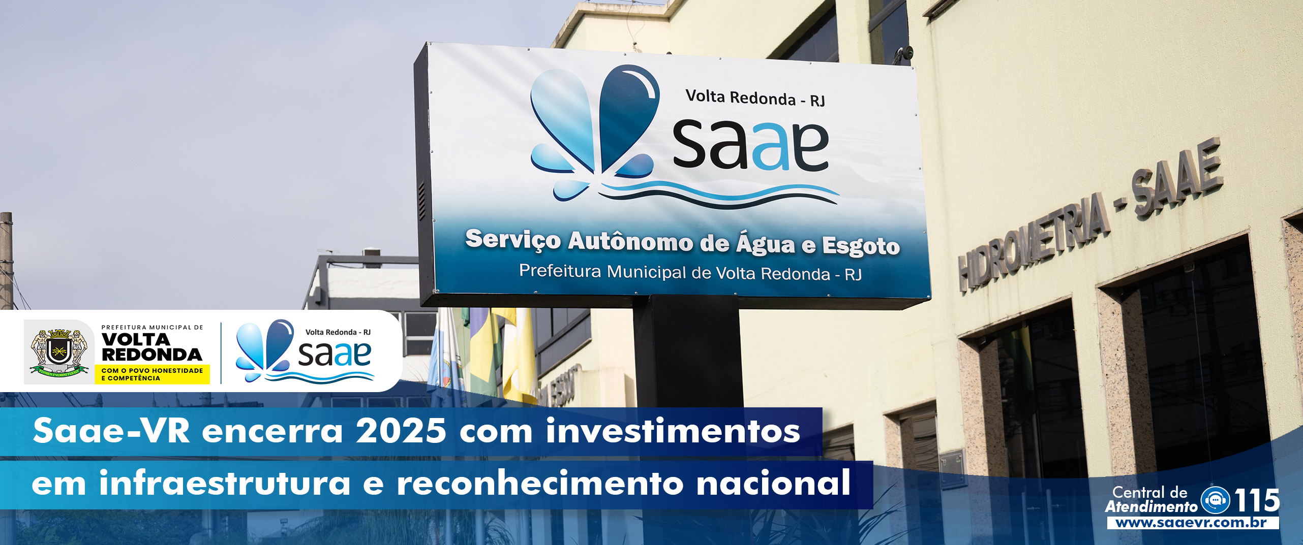 Saae-VR encerra 2025 com investimentos em infraestrutura e reconhecimento nacional