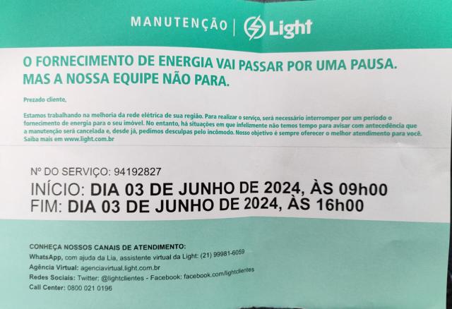 Comunicado Saae-VR - Bairro Siderlndia
