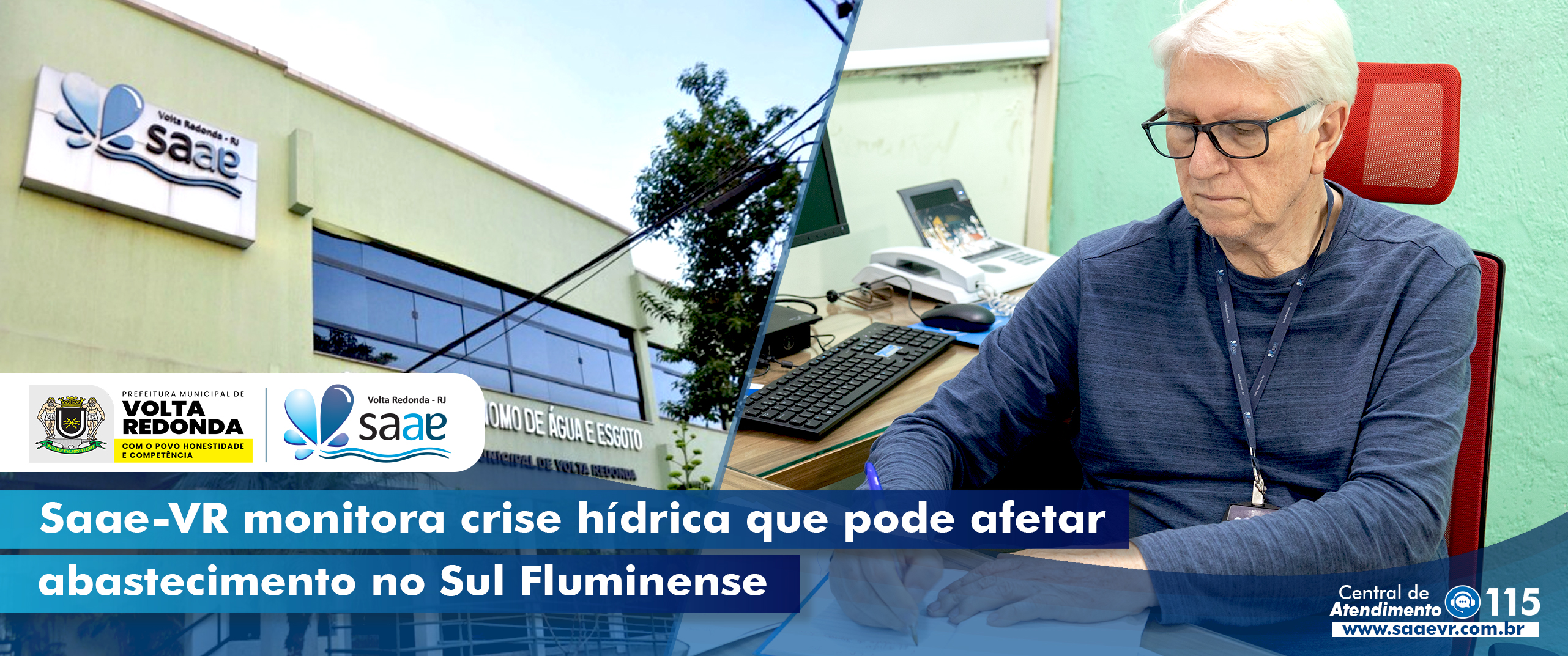 Saae-VR monitora crise hdrica que pode afetar abastecimento no Sul Fluminense